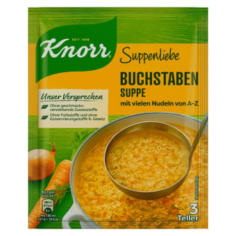 Knorr Buchstaben Suppe