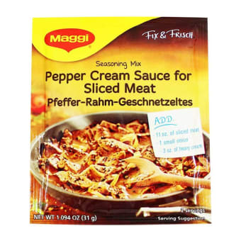 Maggi Fix & Frisch Seasoning Mix, Pepper Cream Sauce for Sliced Meat