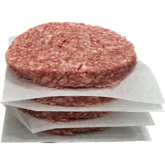Thin Hamburger Patties - 8 pack