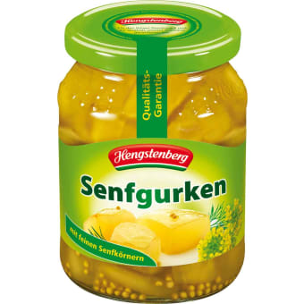 Hengstenberg Senfgurken German Mustard Pickles Gherkins / Unit