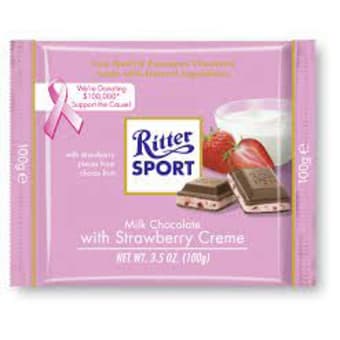 Ritter Sport Milk Chocolate Strawberry Creme