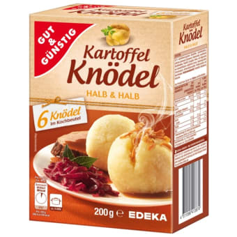 Gut & Gunstig, Kartoffel Knodel Halb & Halb - 200g