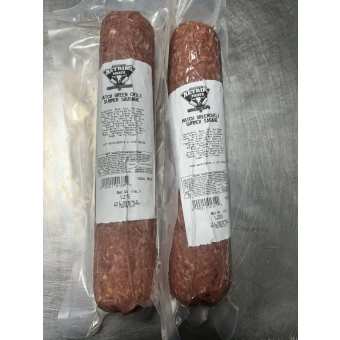 Hatch Green Chili summer sausage