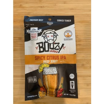 Boozy Jerky: Spicy Citrus IPA Beef Jerky