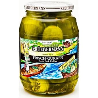 Kruegermann Spicy Garlic Pickles - 32oz
