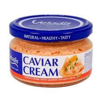 Caviar Cream with smoked salmon pieces