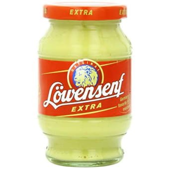 Lowensenf Mustard, Extra Hot - 3.7oz
