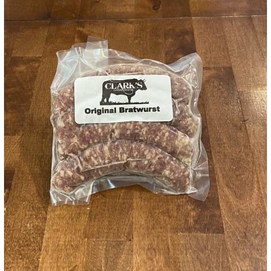 Original Brats - Clark's special spice blend. No MSG. No Added Sugar.  Ordered in 1 lb increments. For example, if you order a quantity of 2, you will receive 2 lb.   Price per pound is $7.49.
