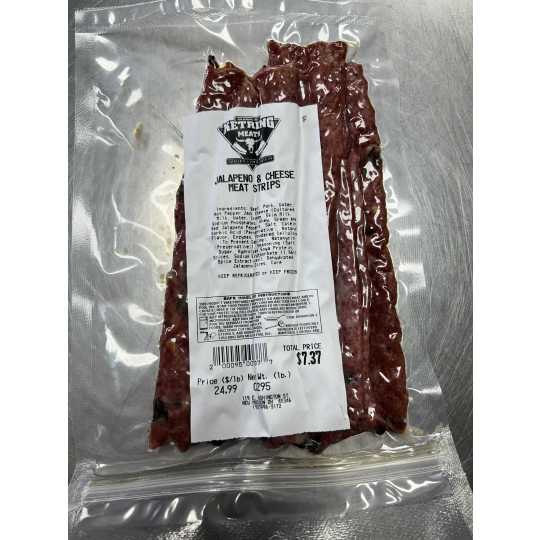 Jalapeño - Cheese Meat Strips -  Our most popular flavor in our smoked meat line up.  it's your perfect blend of spice and meat, with pepper jack cheese.  Our meat strip lineup is pushing boundaries, perfect for healthier eating. 