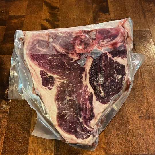 Porterhouse Choice - Bone-In KC strip plus that coveted filet mignon on the side. Enjoy that extra flavor that the bone provides as well as that extra special filet on this steak.  Ordered in 1 lb increments. For example, if you order a quantity of 2, you will receive 2 lb.  Price per pound is $18.99.