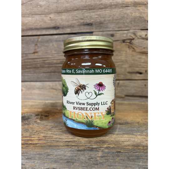 Honey, 24oz - Sourced from River View Supply in Savannah, MO.