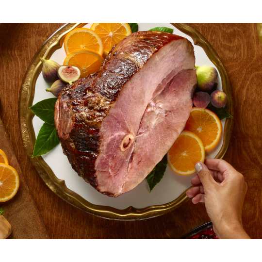 Clarks Classic Smoked Hams Cut 1/2 (8lb-10lb) - This would be perfect for a family of 4-5. Already cooked and ready to be warmed up to make life easier!