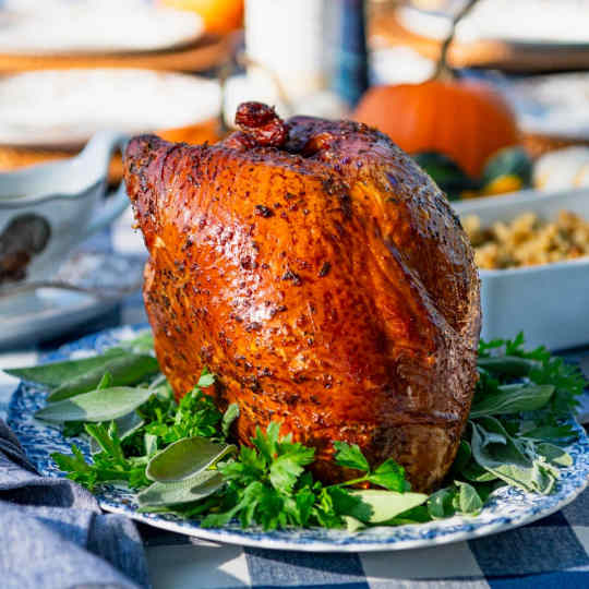 Smoked Turkey Breast 3lb-6lb (smoked weight) - This would be perfect for a family of 3-6. Already cooked and ready to be warmed up also will be sent home with instructions to make the holidays as easy as possible for your family.