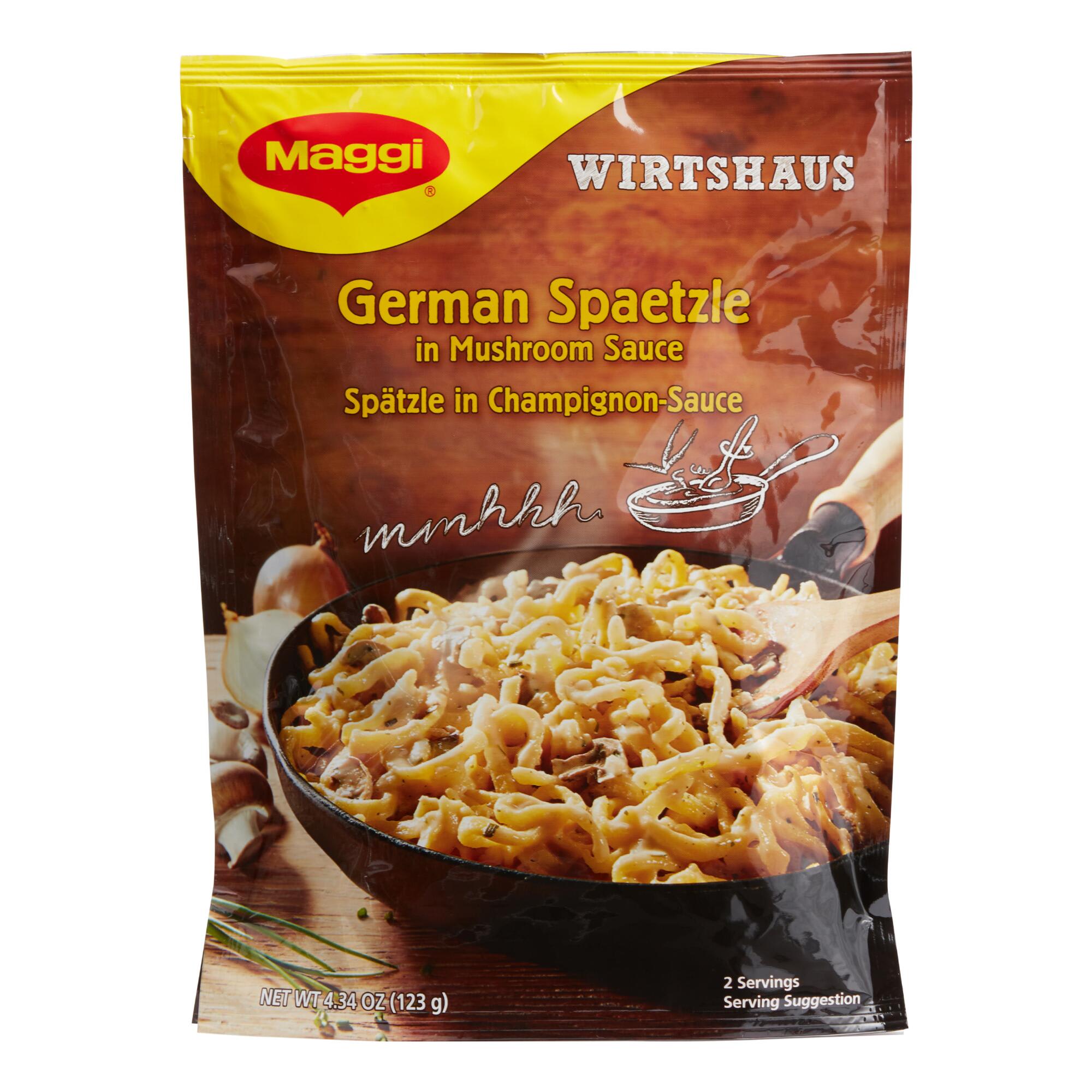German Spaetzle with Mushroom Sauce - Jägerspätzle