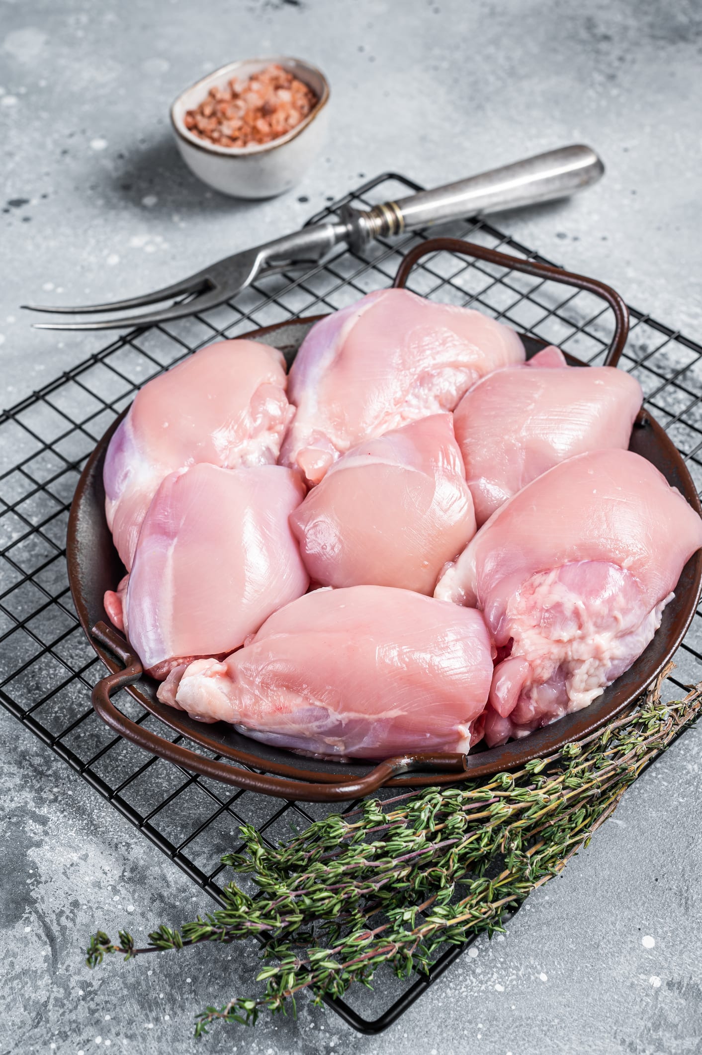 Free Range Organic Chicken Thighs (boneless, skinless) Delivery in