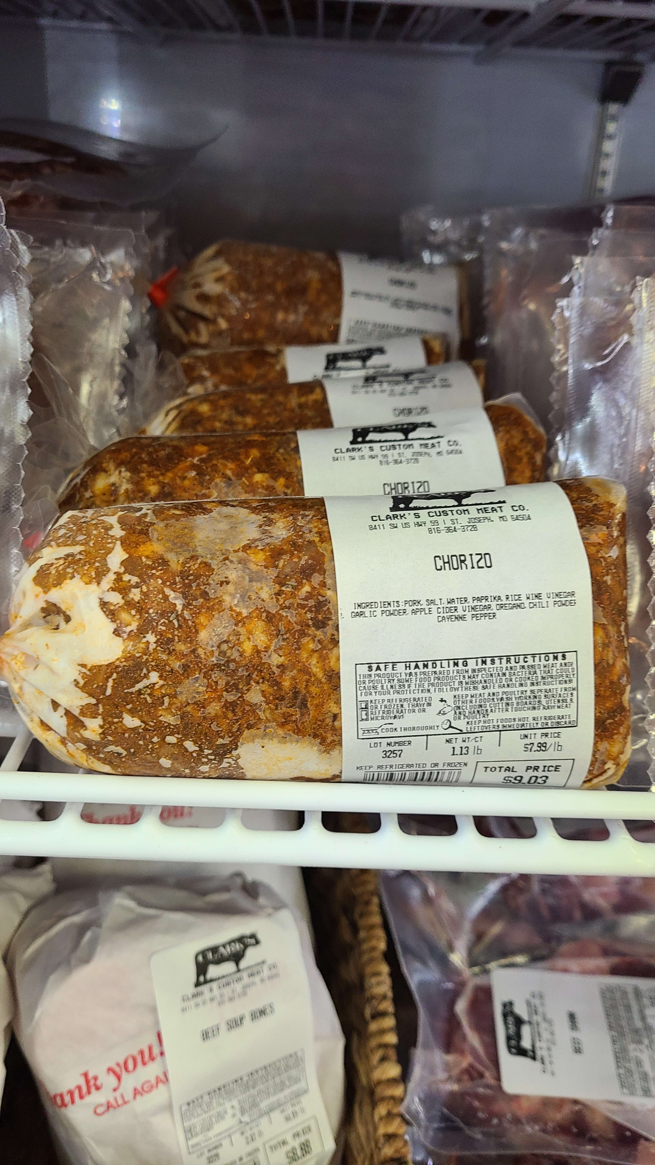 Chorizo Delivery in Saint Joseph, MO Clark's Custom Meat Co