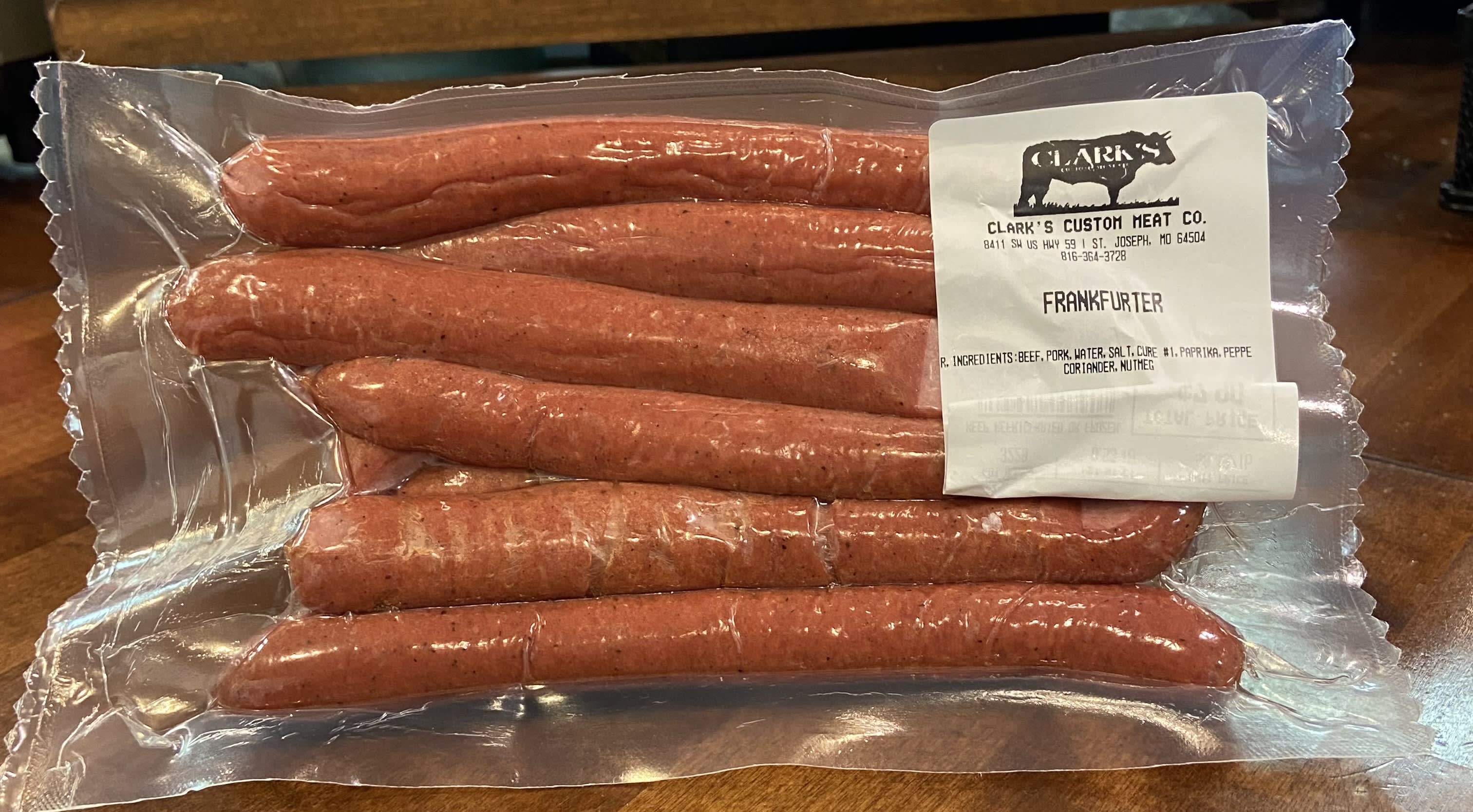 Frankfurters Delivery in Saint Joseph, MO Clark's Custom Meat Co