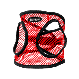 Bark Appeal Step In Netted Pet Harness - Red - S