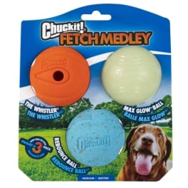 Petmate Chuckit! Fetch Medley Dog Toy - Assorted - M - 3 Count