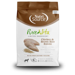 NutriSource PureVita Chicken & Brown Rice Dry Dog Food - 25lb