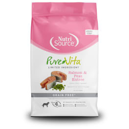 NutriSource PureVita Grain Free Salmon & Peas Dry Dog Food - 15lb