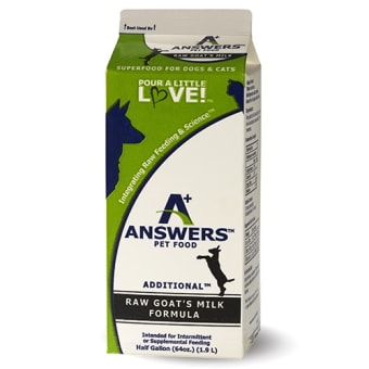 Answers Pet Food Fermented Raw Goat Milk Supplement for Dogs and Cats - 64oz