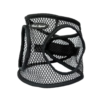 Bark Appeal Step In Netted Pet Harness - Black - S