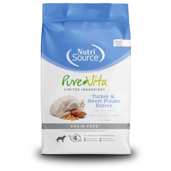 NutriSource PureVita Grain Free Turkey & Sweet Potato Dry Dog Food - 25lb