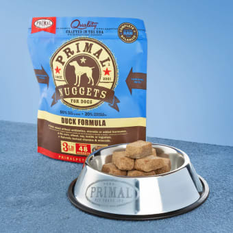 Primal Canine Raw Frozen Nuggets - Duck Formula - 3lb