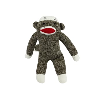 Multipet Sock Pals Monkey Dog Toy - 10in