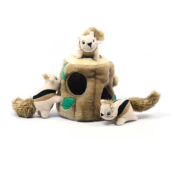 Outward Hound Hide-A-Squirrel Puzzle Dog Toy - Large