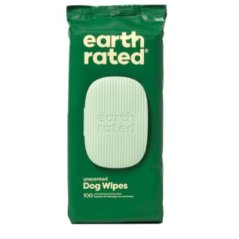 Earth Rated Plant-Based Grooming Wipes - Unscented - 100 Count