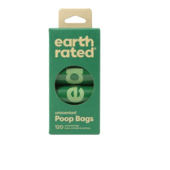 Earth Rated Poop Bag Refill Rolls - Unscented - 120 Count