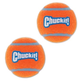 Petmate Chuckit! Tennis Ball Dog Toy - Orange/Blue - M - 2 Count