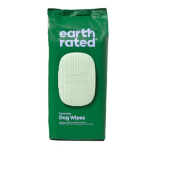 Earth Rated Plant-Based Grooming Wipes - Lavender - 100 Count