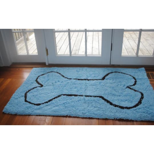 My Doggy Place Ultra Absorbent Microfiber Dog Door Mat Large (36 x 26) Brown w/Paw Print
