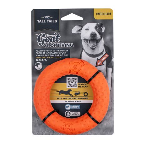 Tall Tails Goat Sport Ring Dog Toy, Medium