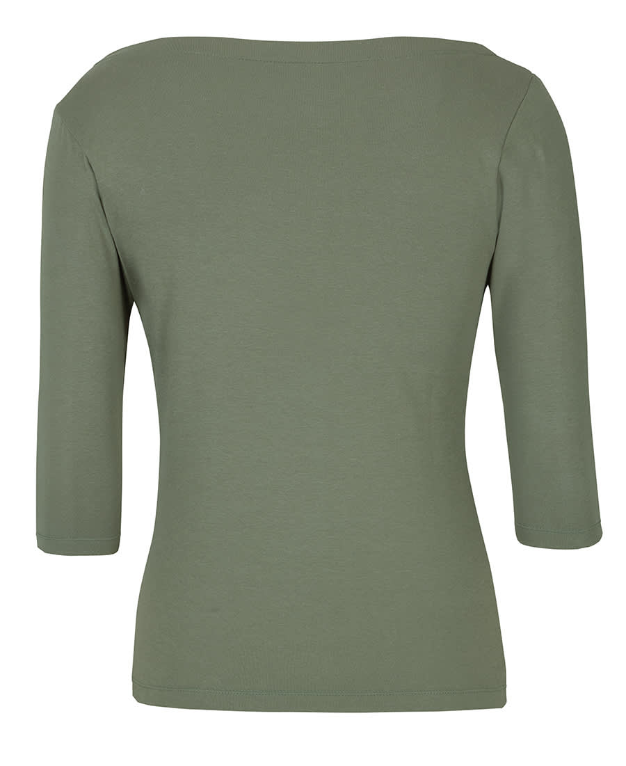 C of C Ladies 3/4 Sleeve Boat Neck Tee - 1BT3 Image