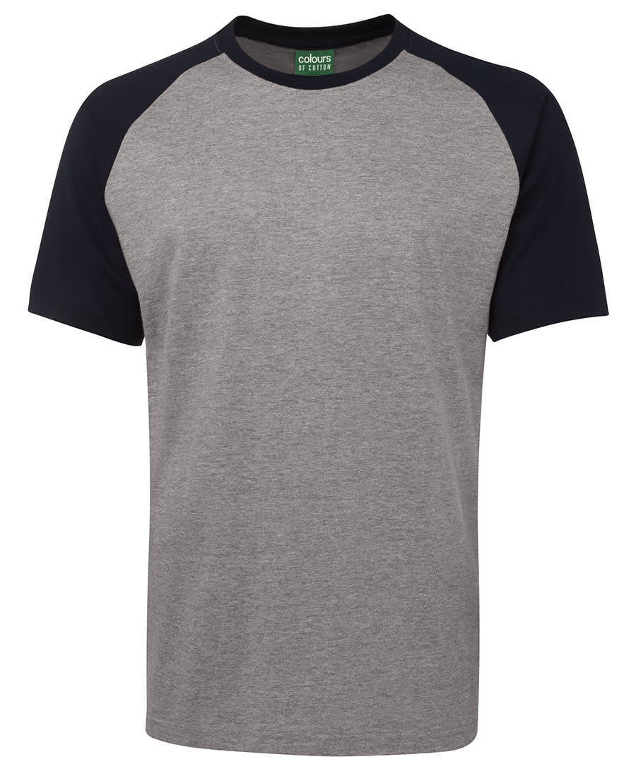 C Of C Two Tone Tee - 1TT Image 13% Marle/Navy