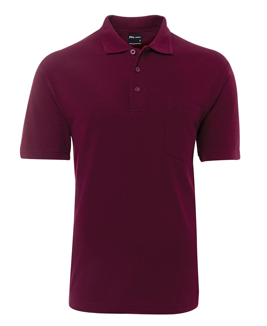 JB's 210 Pocket Polo - 210P Image Maroon
