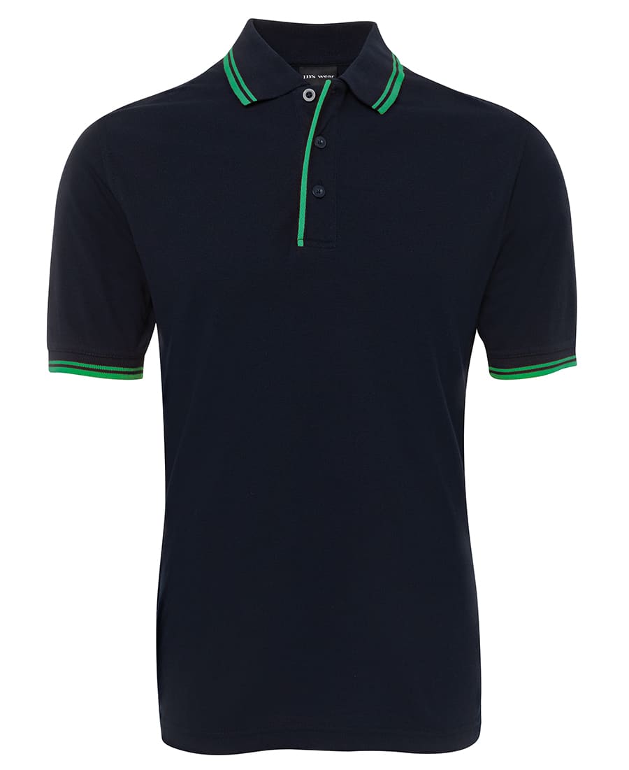 JB's Contrast Polo - 2CP Image Navy/Green