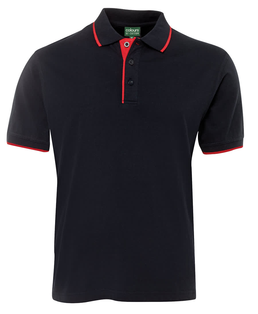 C of C Tipping Polo - 2CT Image Navy/Red