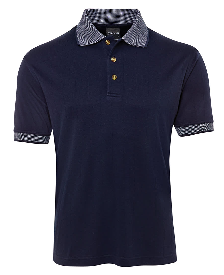 Drop Needle Polo - 2DN Image Navy/White
