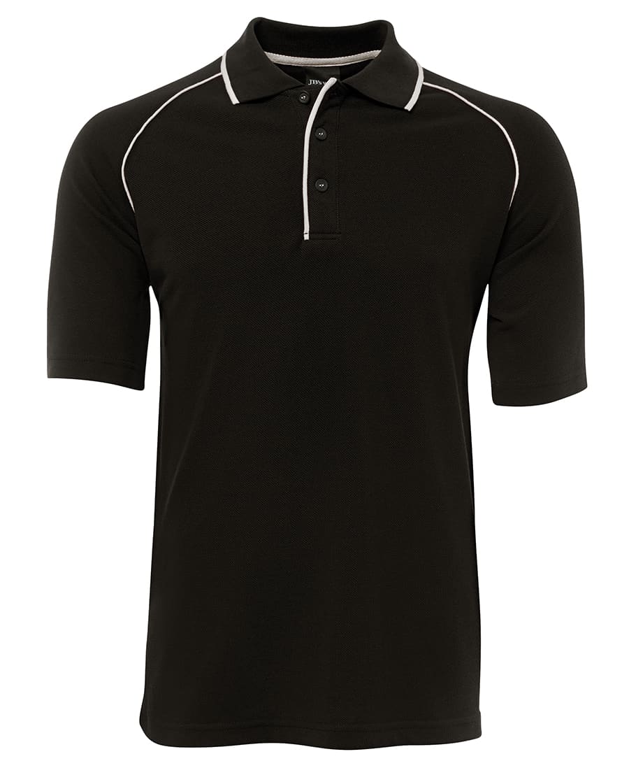 JB's Raglan Polo - 2MRP Image Black/White