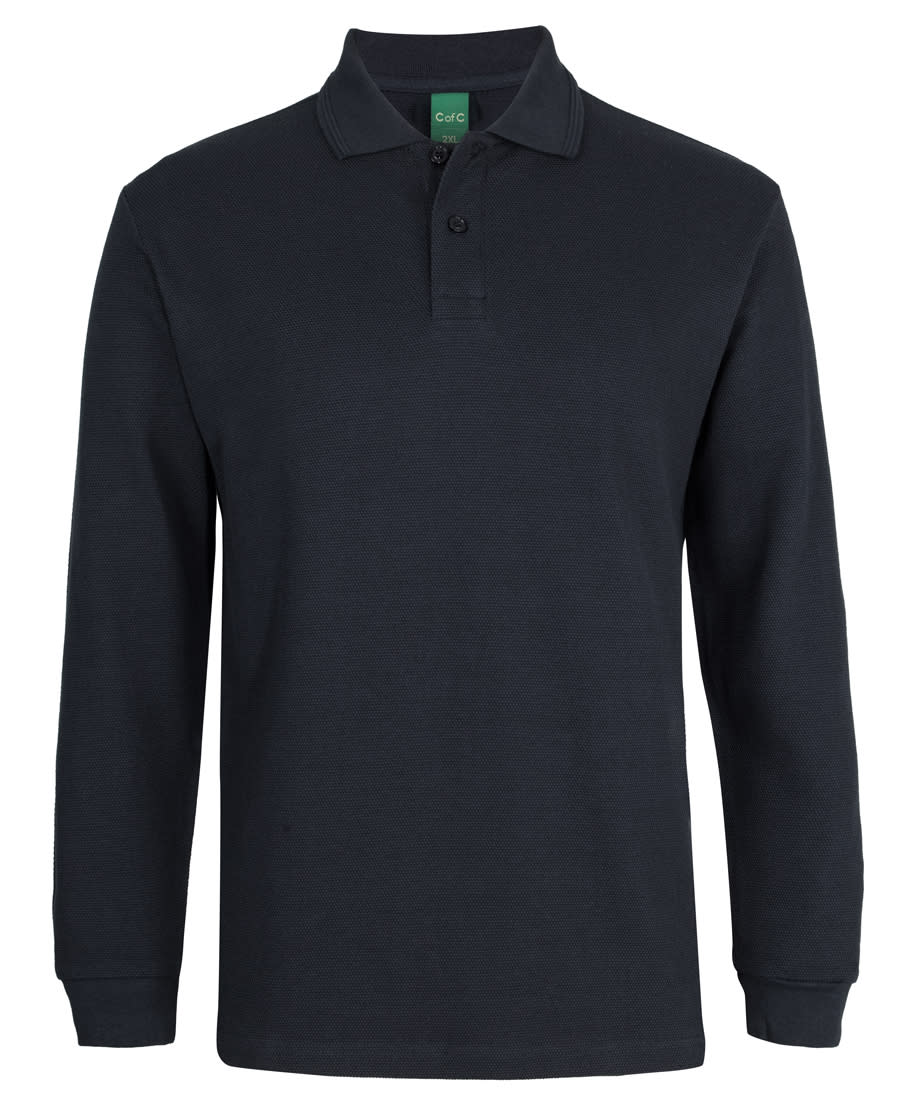 C of C L/S 320 G Popcorn Cotton Polo