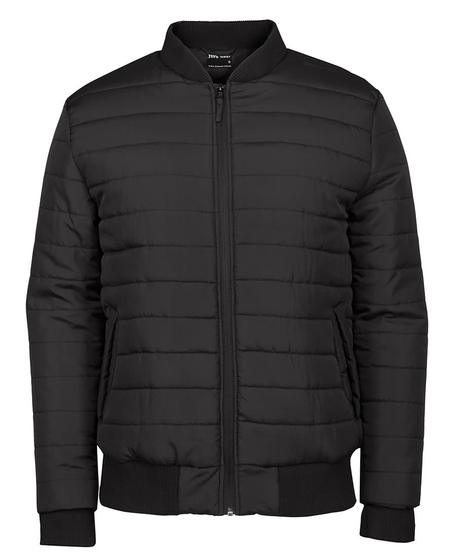 JB's Puffer Bomber Jacket - 3ABJ Image Black