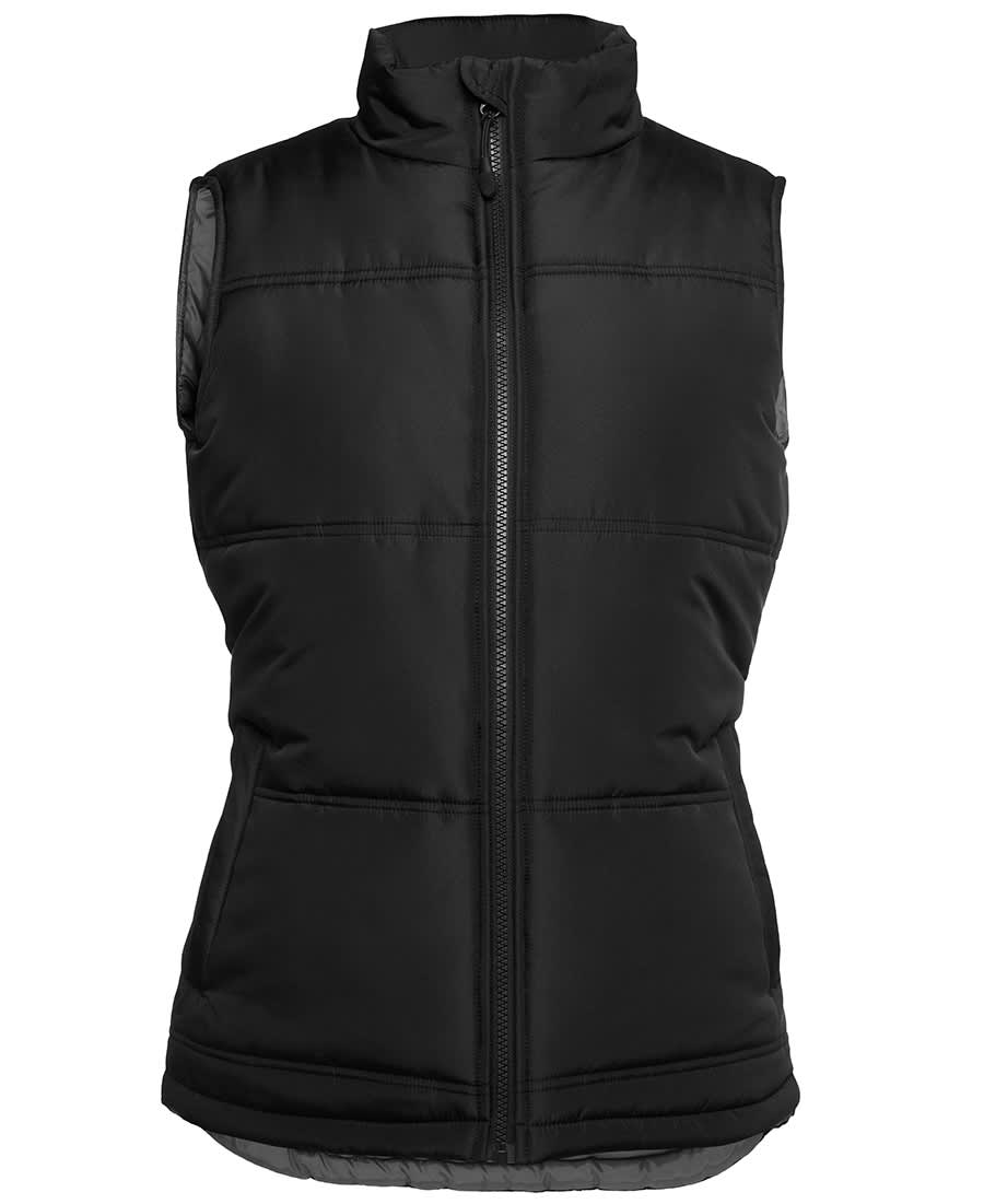 JB's Ladies Adventure Puffer Vest - 3ADV1 Image Black/Grey