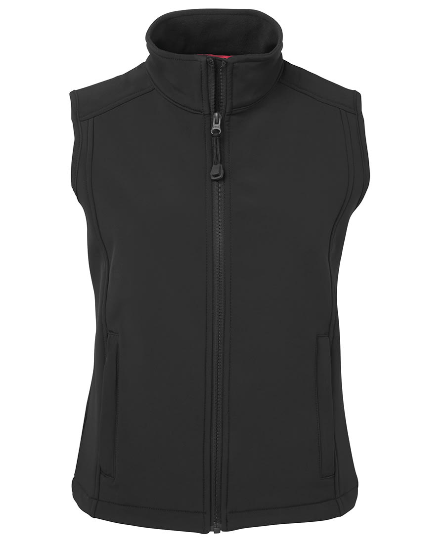 JB's Ladies Layer Soft Shell Vest - 3JLV1 Image Black