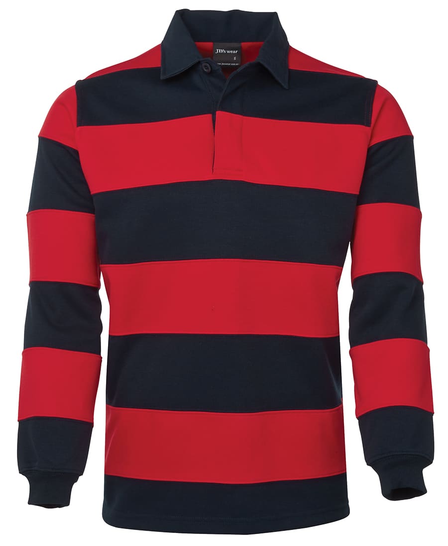 JB's Striped Rugby - 3SR Image Navy/Red