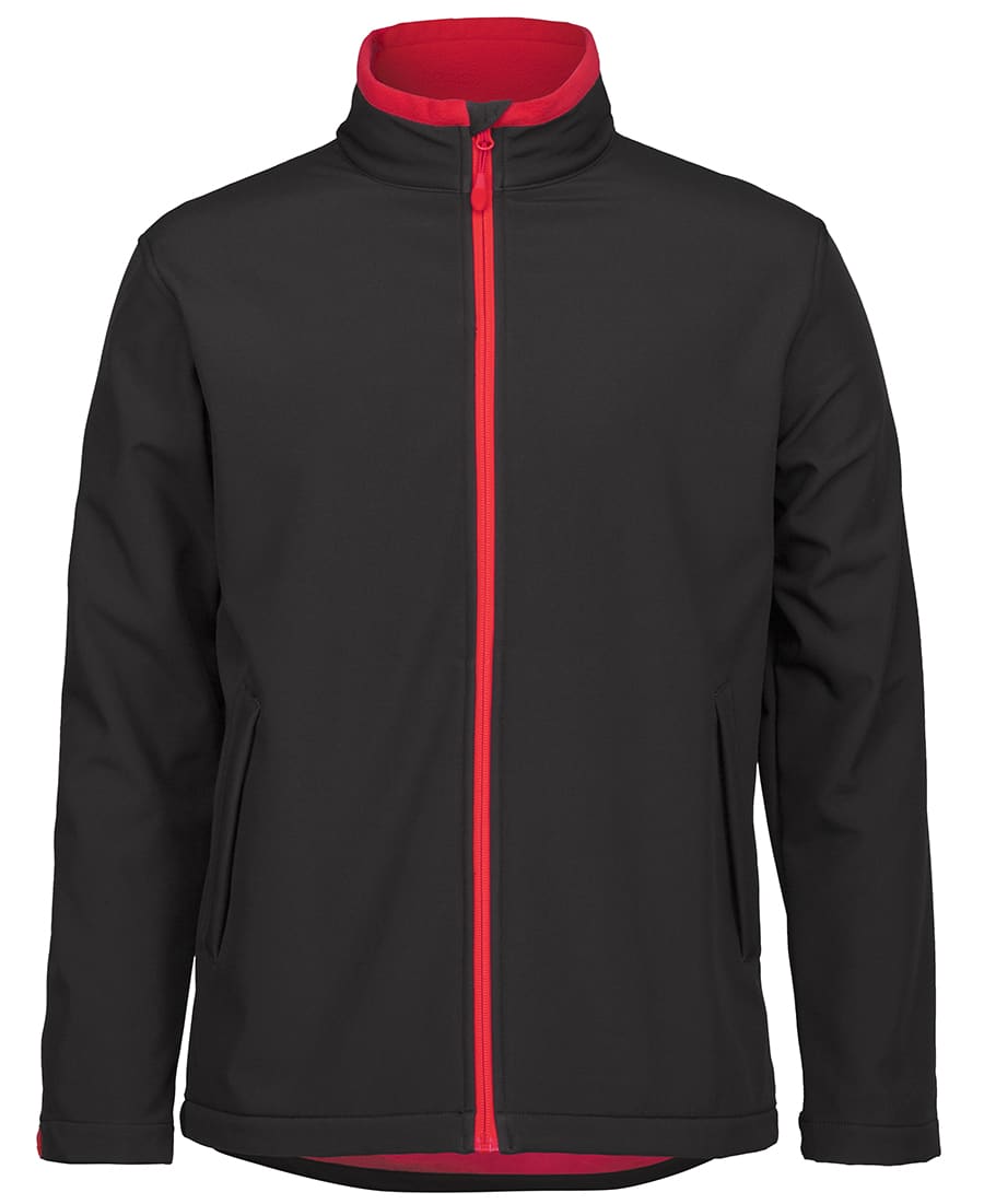 Podium Adults & Kids Three Layer Softshell Jacket - 3WSJ Image Black/Red